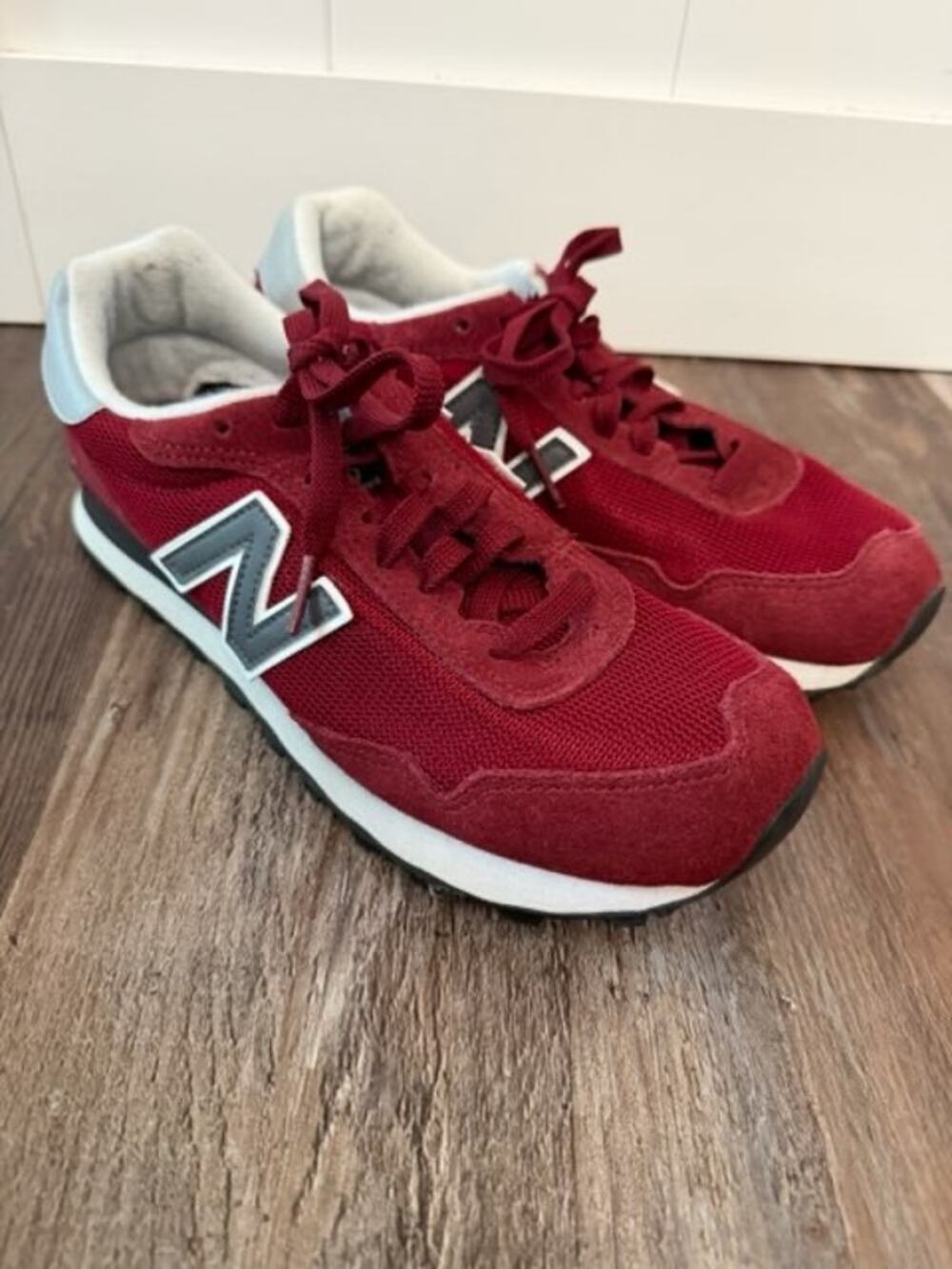 New Balance 515 Classic Burgundy Grey Black crimson Alabama WL515CPD) Sz 8.5 EUC